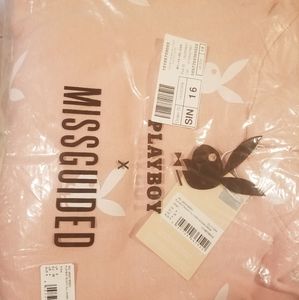 Missguided x Playboy hoodie dress (NWT)